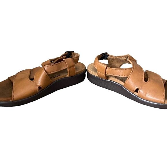 SAS Tripad Comfort Brown Leather Slingback Buckle Sandals Women’s Size US 5 M - Picture 3 of 9